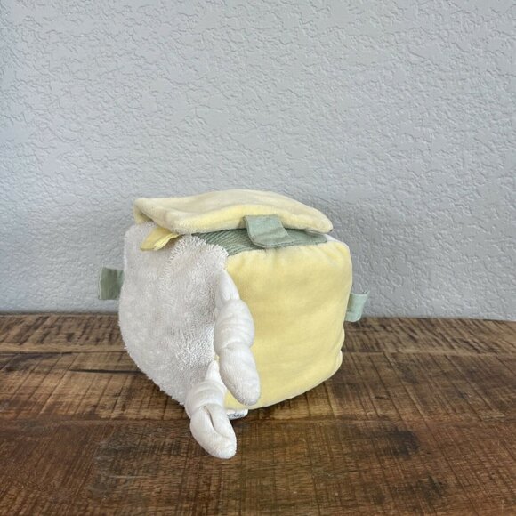 Re-think It Infant Soft Cube Educational Baby Toy Bell Crinkle Tags Busy Box - Picture 3 of 7